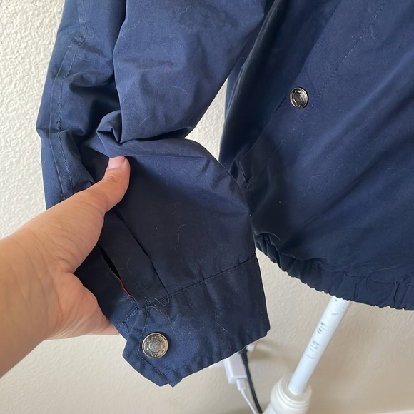 Mens US Polo Assn Jacket Windbreaker Blue Full Zip Red Lined Preppy Size S - Picture 3 of 8